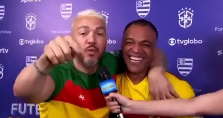 Após longa briga judicial, Belo e Denilson se encontram ao vivo e vídeo viraliza