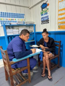 Vacinação em área ribeirinha